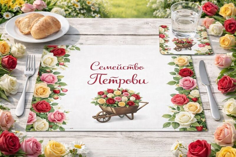 Персонализирани подложки за храна — модел 2